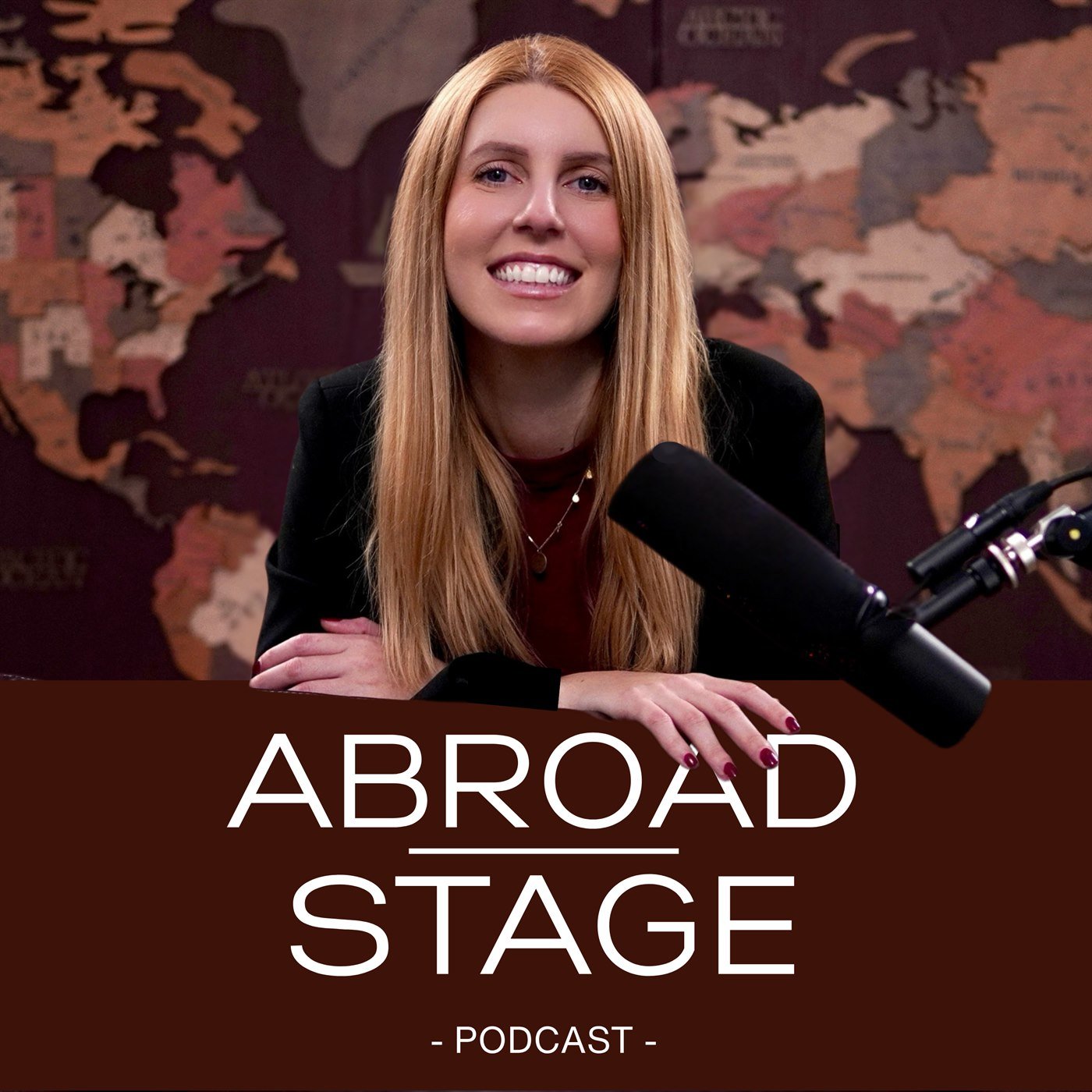 Oana Lacatis, host of the Abroad Stage podcast
